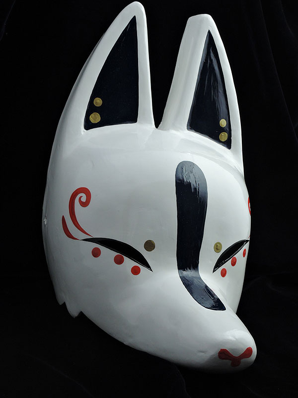 半狐面「青」