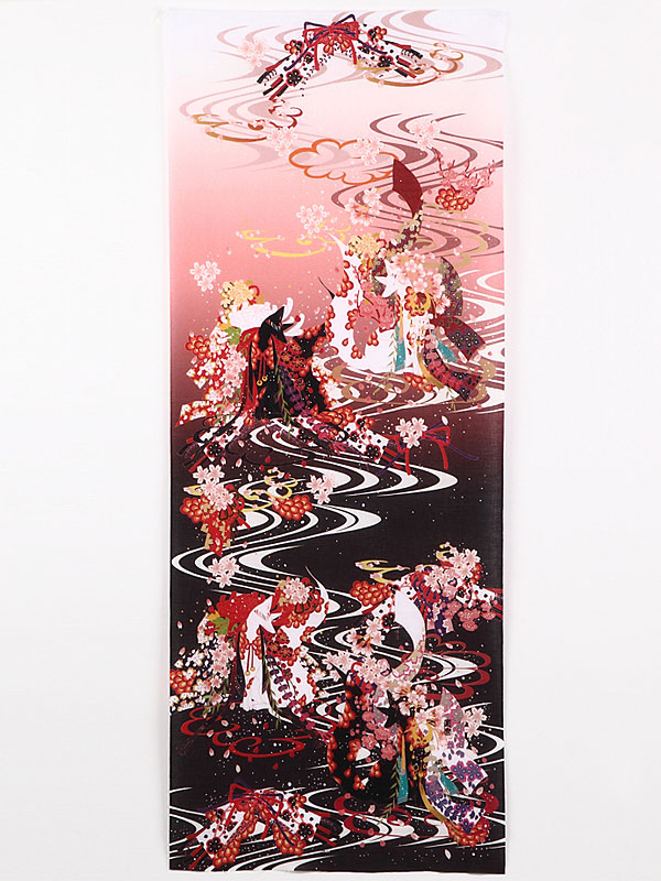 手拭い「桜と狐」