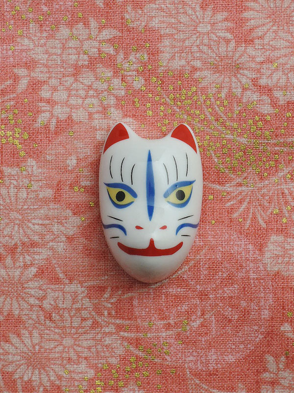 リュウコドウ:きつね面マグネット